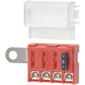 Blue Sea Systems St Blade 5023 Batteripolens Negative Skinne 4-kretsers Sikringsboks