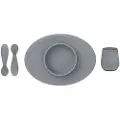 Ezpz First Food Set Silikon kjøkkenutstyr, Grå EZPZ