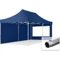 TOOLPORT 3x6 m aluminium, pop up partytelt, 2 sidepaneler, mørkeblå