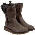 El naturalista for woman. 256331R30005_039 Leather boots N5633 Silk Suede grey (41), Flat, Zip, Casual