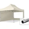 TOOLPORT 3x4,5 m aluminium, pop up partytelt, 2 sidepaneler, creme