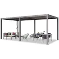 PRIMEYARD 3x6 m pergola, lamelltak, eloksert