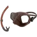Spetton Mattbrown Camo Mattbrown Snorklingssett