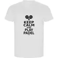 Kruskis Keep Calm And Play Padel Eco Kortarmet T-skjorte