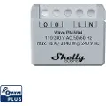 Shelly Qubino Wave PM Mini, Smartbryter, Trådløs, Plast, Matt, 25 dBmW, 868,4 MHz