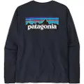 Patagonia P-6 Logo Responsibili Langermet T-skjorte blå