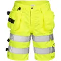 Fristads Høy synlighet shorts cl 2 2028 PLU Hi-Vis Gul C50