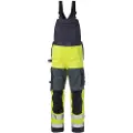 Fristads Flame høy synlighet selebukse cl 2 1585 FLAM Hi-Vis Gul / Marineblå C62