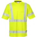 Fristads Høy synlighet t-skjorte cl 3 7407 THV Hi-Vis Gul XL
