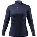 Zhik Uvactive Tie-down Strip Halv Glidelås Langarmet T-skjorte