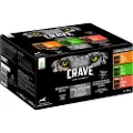 Crave Adult våtfôr 6 x 400 g - Blandet (chicken+turkey, lamb+beef, salmon+turkey)