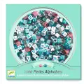 Djeco Alfabetsperler Sølv 1000-pakning Djeco