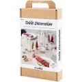 Adlibris DIY Kit Borddekorasjoner, Engler, juletrær, stjerner, ass. farger, 1 pk.