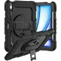 Tech-Protect iPad Air 11 2024/2025 Solid360 Hybrid-etui med stropp - Svart
