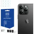 3MK iPhone 15 Pro Hybrid Kamera Linse Beskytter - 4 Stk.