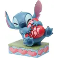Disney Traditions Stitch Dekorativ Figur Klem Hjerte 13x14x9 Cm