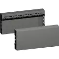 Rittal VX 8660.031, Trimpanel, Sort, Stål, 400 mm, 100 mm, 1 kg