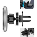 Tech-Protect A2 magnetisk bilholder med luftventil / trådløs Qi-lader 15W - MagSafe-kompatibel - svart