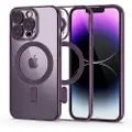 Tech-Protect iPhone 14 Pro Tech-Protect MagShine-deksel - MagSafe-kompatibelt - Lilla / Klar