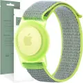 Tech-Protect NYLON FOR KIDS APPLE AIRTAG LIME
