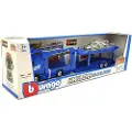 Bburago 1:43 Street Fire Multicar Carrier-Volvo Fh16 Globetrotter 750 Xxl (Blue)