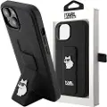 Karl Lagerfeld Klhcp15mgsachpk Iphone 15 Plus14 Plus 6.7 Gripstand Saffiano Choupette Pins Telefondeksel