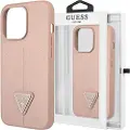 GUESS Guhcp14lpsatlp Iphone 14 Pro 6.1 Saffianotriangle Telefondeksel