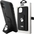 Karl Lagerfeld Klhcn61gsachpk Iphone 11xr 6.1 Gripstand Saffiano Choupette Pins Telefondeksel