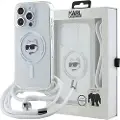 Karl Lagerfeld Klhmp14lhcchnt Iphone 14 Pro 6.1 Iml Choupette Head&cord Telefondeksel