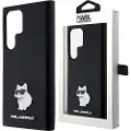 Karl Lagerfeld Klhcs23lsmhcnpk S23 Ultra S918 Silicone Choupette Pin Telefondeksel
