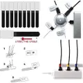 Label The Cable LTC MINI TAGS - Kabel / kabelmerke - 9 cm - svart (en pakke 10)