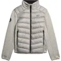 Superdry for man. M5011916A Storm Knit Hybrid Padded Jacket grey (S), Casual, Sustainable, Recycled nylon