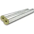 Rockwool 800 armeret alubelagt rørskål. 35mm x 60mm isoleringstykkelse. Længde 1 meter. 5 meter pr kasse.