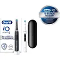Oral-B iO Series 5 Duo elektriske tannbørster - svart og hvit