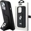 Karl Lagerfeld Klhcp15xgsakcpk Iphone 15 Pro Max 6.7 Gripstand Saffiano Karl&choupette Pins Telefondeksel