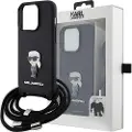 Karl Lagerfeld Klhcp15msakcpsk Iphone 15 Plus14 Plus 6.7 Crossbody Saffiano Pin Karl&choupette Telefondeksel