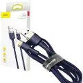 Baseus Cafule Flettet USB-Kabel USB til Lightning med QC3.0 1.5A 2m - Blå