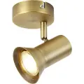 QAZQA Tak- og veggspotlight bronse roterbar og vippbar - Karin 1