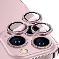 Mtp Products iPhone 16 Pro/16 Pro Max Hat Prince Glitter Kamera Linse Beskyttelse - Rosa