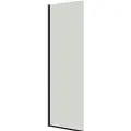 Dansani D81-03 fast væg 197,5 x 77-79 cm sort/klart glas