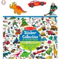 Melissa & Doug 500+ Stickers - Dinosaurs, Vehicles, Space, and More, 3 år, Flerfarget