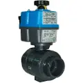 Cepex 31422 Ø25 Pvc-u Kuleventil Industriell Ptfe-epdm Elektrisk Aktuert Ac/dc 80-240v