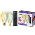 Wiz Filament Edison ST64 E27 ravfarget 2-pakning + mote