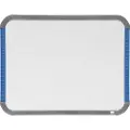 Nobo Slimline - Whiteboard - 220 x 280 mm - magnetisk - sterkt hvitt - blå-/sølvfarget ramme