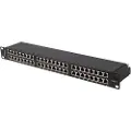 Lanberg - Koblingspanel - rackmonterbar - CAT 5/5e - FTP - RJ-45 X 48 - RAL 9004, svart - 1U - 19