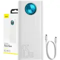 Baseus Powerbank Baseus Amblight 30000mAh, 4xUSB, USB-C, 65W (hvit)