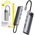 Baseus Joystar 7 in 1 USB-C Hub USB-hub - USB 3.1 - 7 porter - Grå