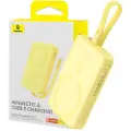 Baseus Magnetic Mini 10000mAh 20W MagSafe Magnetic Power Bank (Yellow) Nødlader - Gul - 10000 mAh