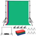 Puluz Fotostudio Bakgrunnsstøtte + Bakgrunner Pkt5204 2x2 M 3 Stykker
