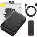 Baseus Travel Charger GaN2 Pro Quick 2x USB + 2x USB-C 100W EU (Black) USB-hub - 4 porter - Svart